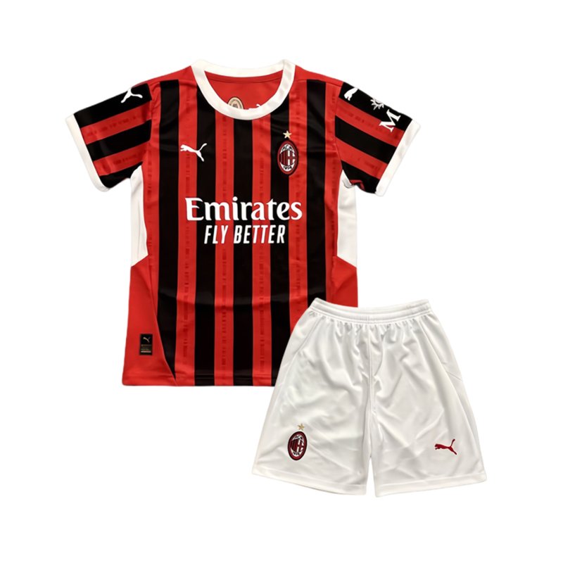 AC Milan Hjemmedrakt 2024/25 Barn Kortermet + Korte bukser
