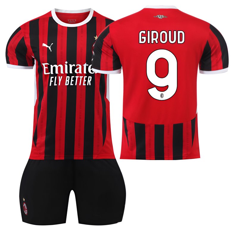 Bestill AC Milan hjemmedrakt med Giroud 9 for 2024/25-sesongen