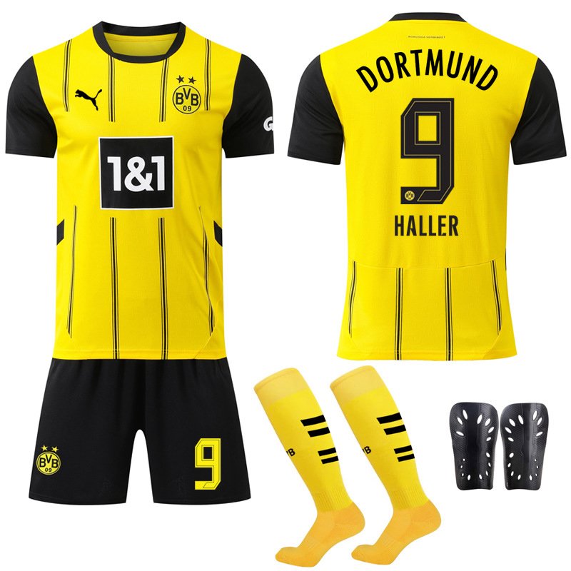 Haaland 9 Borussia Dortmund Hjemmedrakt 2024/25 Kortermet + Korte bukser