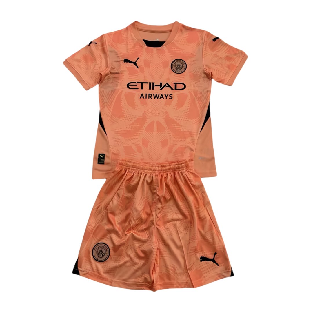 Kjøp Barn Manchester City Keeper oransje drakter for sesongen 2024/25