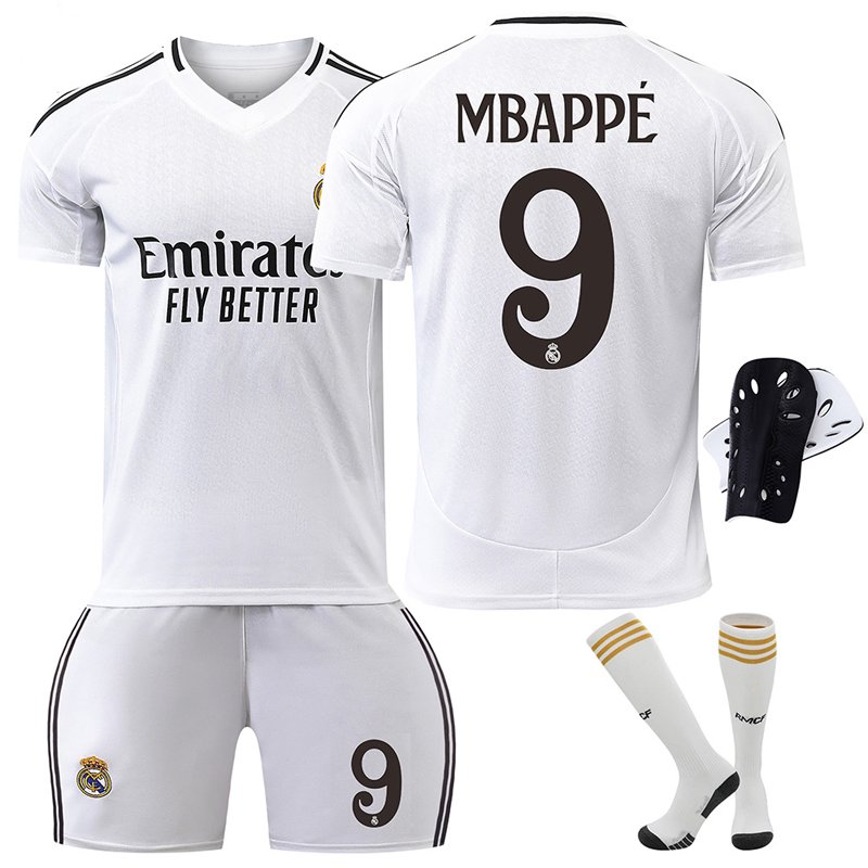 Kjøp Kylian Mbappé 9 Real Madrid Hjemmedrakt 24/25 til barn