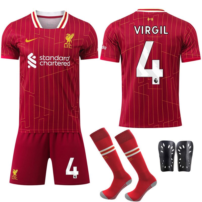 Liverpool FC Hjemmedrakt 2024/25 Virgil van Dijk draktsett