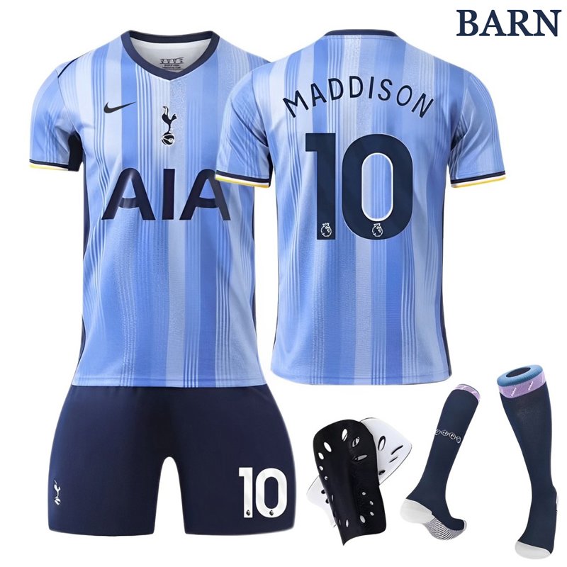 Maddison 10 Tottenham Hotspur Bortedrakt 24/25 Barn Kortermet + Korte bukser