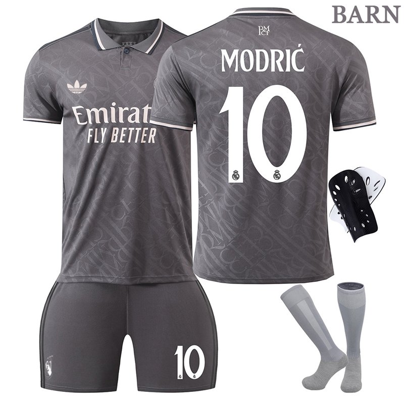 Modrić #10 Real Madrid Tredjedrakt 24-25 Barn Kortermet + Korte bukser