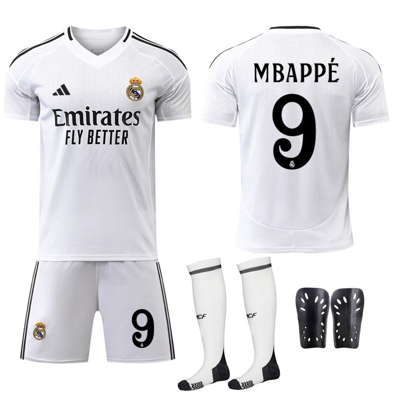 Real Madrid 24/25 Hjemmedraktsett - Mbappé #9