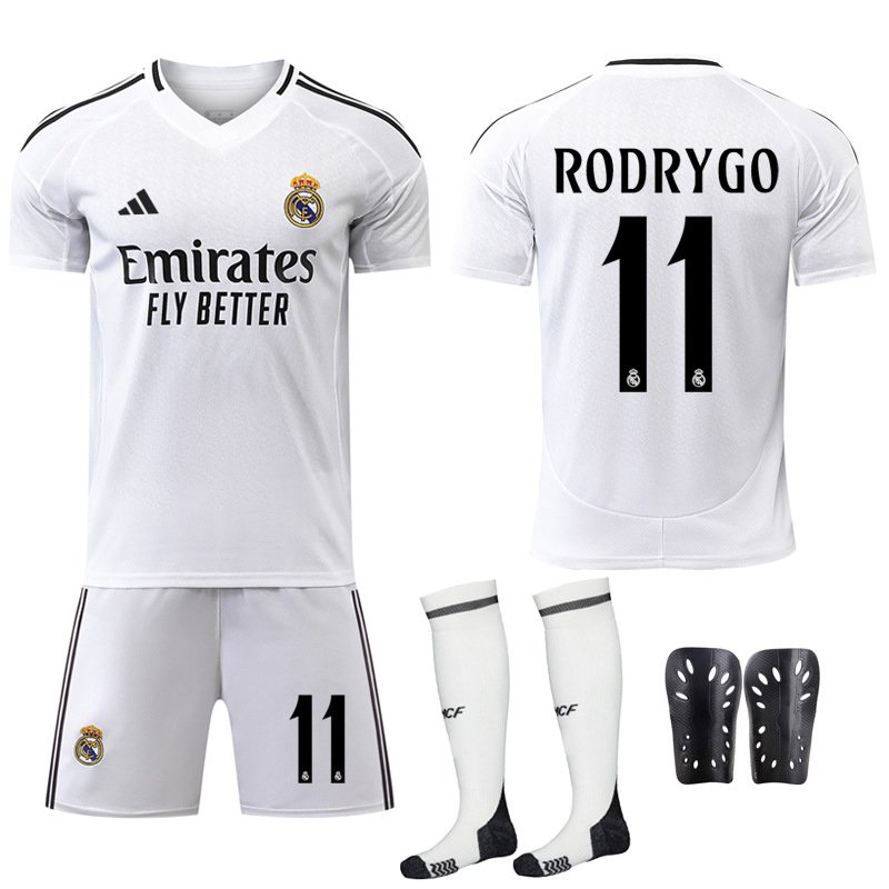Real Madrid Fotballdrakt Sett - Hjemmedrakt 2024/25 Rodrygo #11