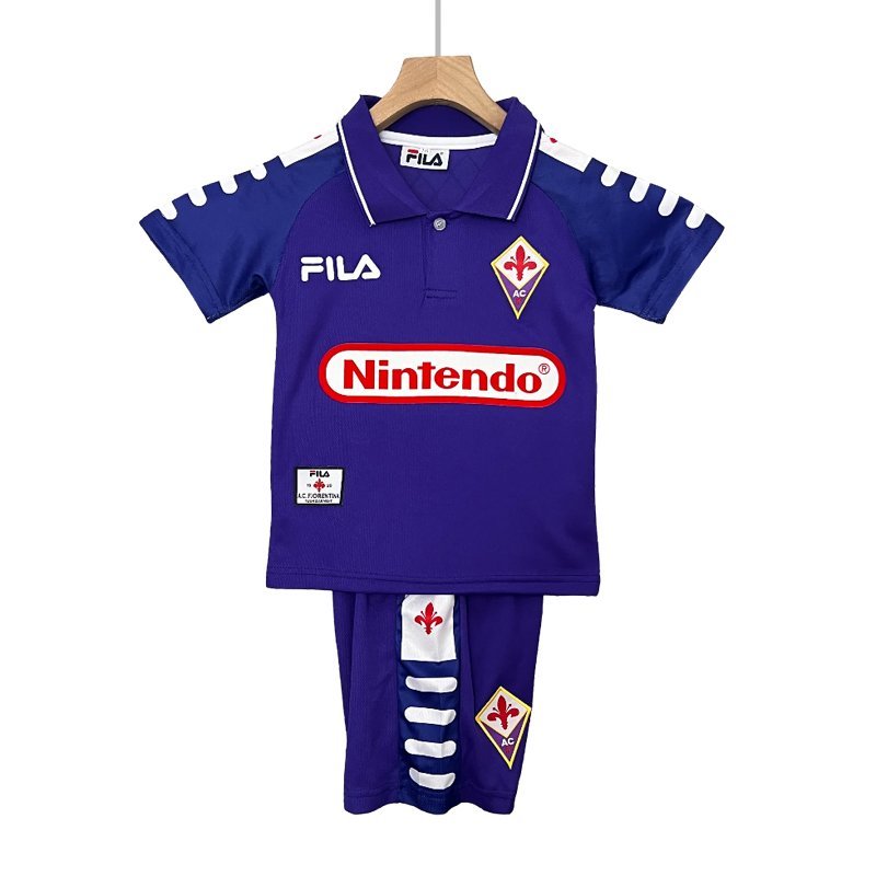 ACF Fiorentina Barn Hjemmedrakt 1998/99 retro draktsett