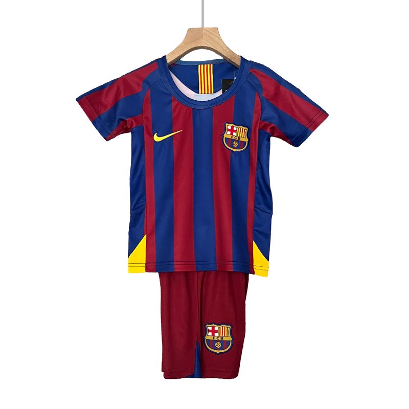 FC Barcelona Barn Hjemmedrakt 2005-2006 Retro drakt