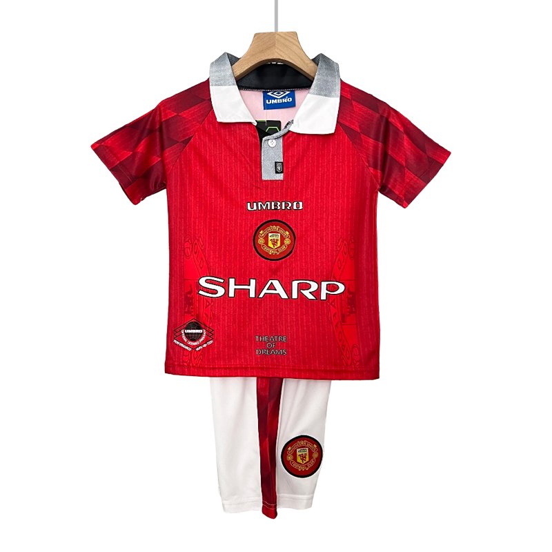 Manchester United fotballdrakter 1996-97 hjemme barn drakter til salgs