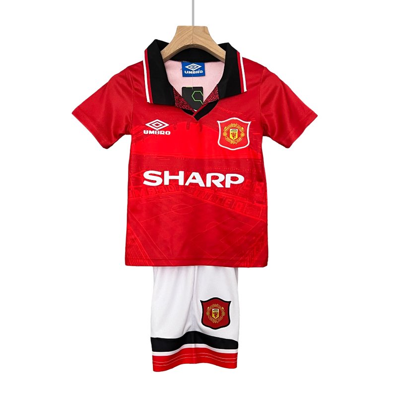 Manchester United hjemmedrakt 1994-96 retro drakt barn