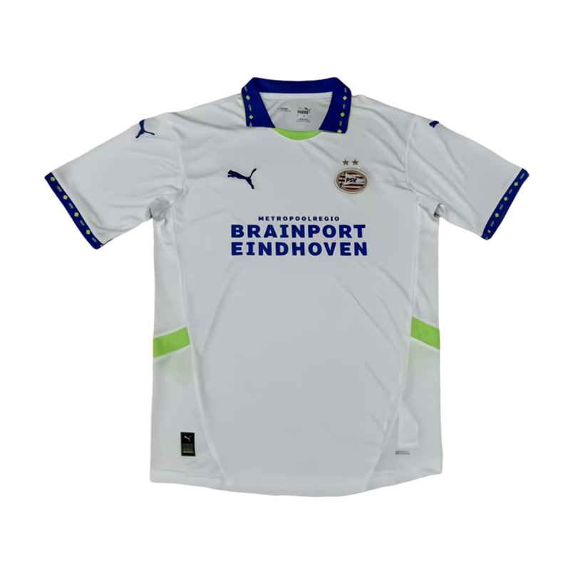 PSV Eindhoven Bortedrakt 2024/25 Herre Kortermet - Hvit