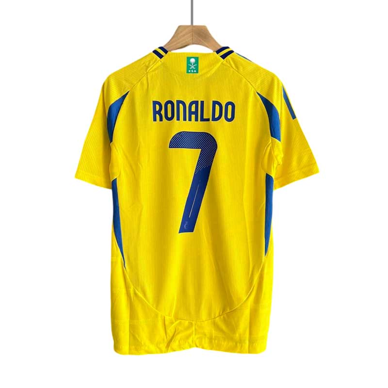 Al-Nassr FC 2024/25 hjemmedrakt med Ronaldo 7 trykk - voksen