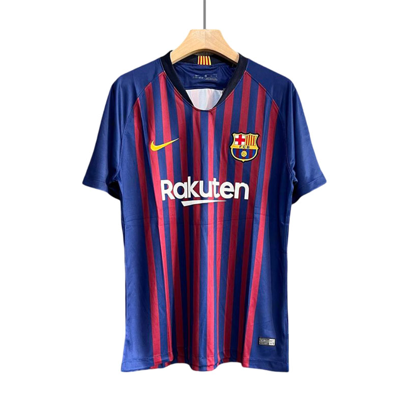 Barcelona Retro Hjemmedrakt 2018/19 Herre Kortermet