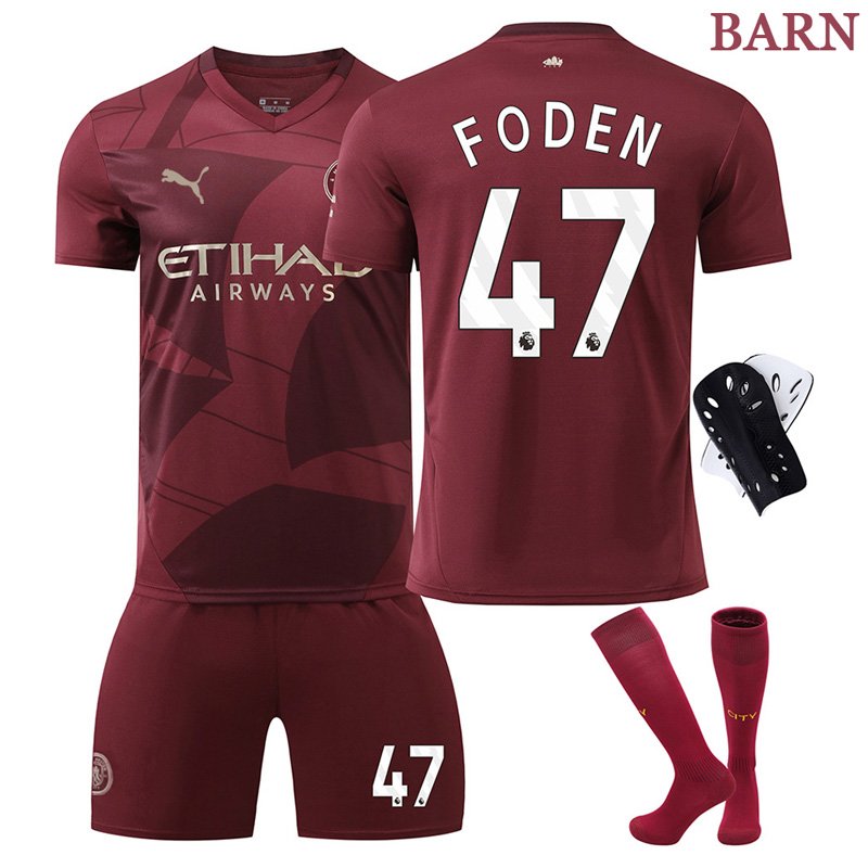 Foden 47 Manchester City Fotballdrakt 24/25 Barn Tredje