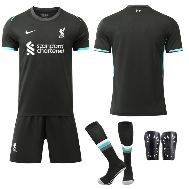 Fotballdrakter Liverpool FC Bortedrakt 2024/25 Herre Kortermet + Korte bukser