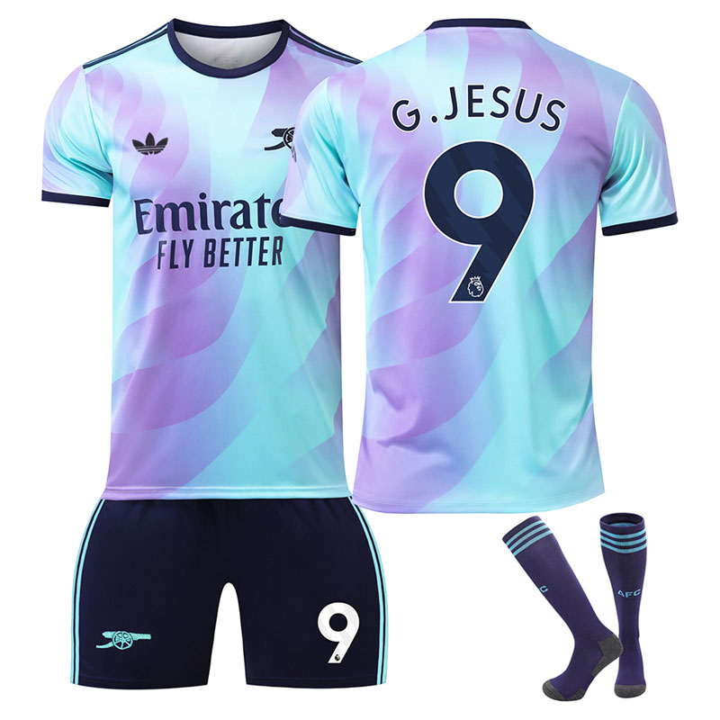 G.Jesus 9 Arsenal Fotballdrakt 2024-2025 Tredje