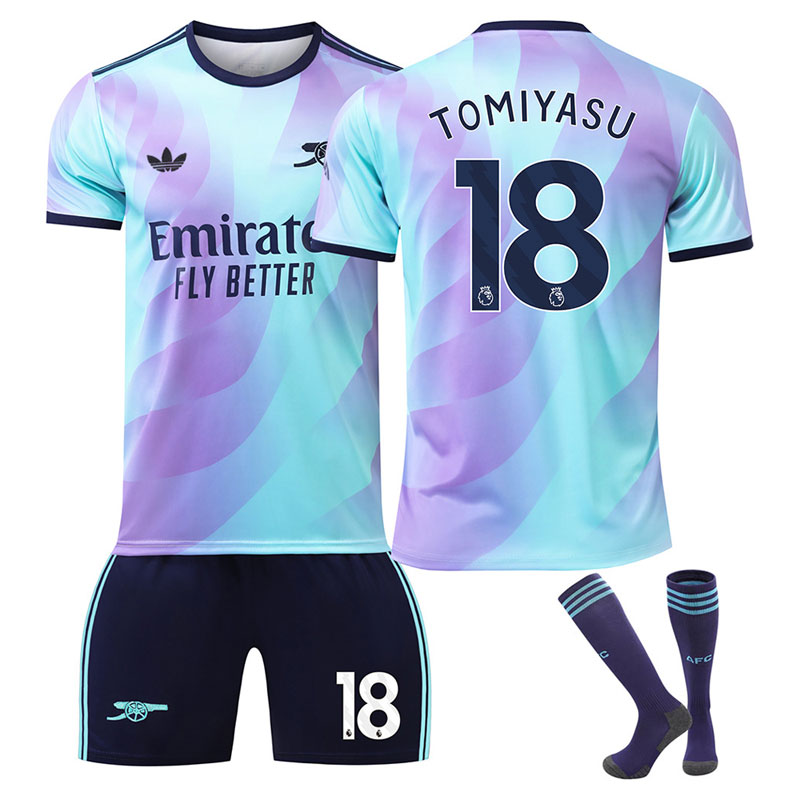 TOMIYASU 18 Arsenal tredje fotballdrakter 2024/25 på nett