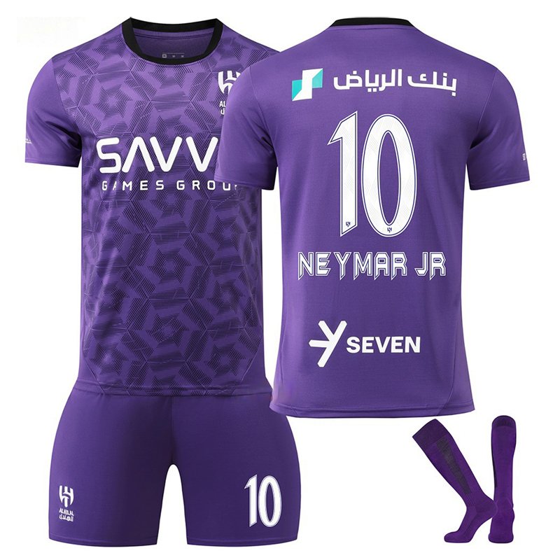 Al-Hilal SFC Neymar Jr 10 Tredjedrakt 2024-2025 fotballdrakter for barn