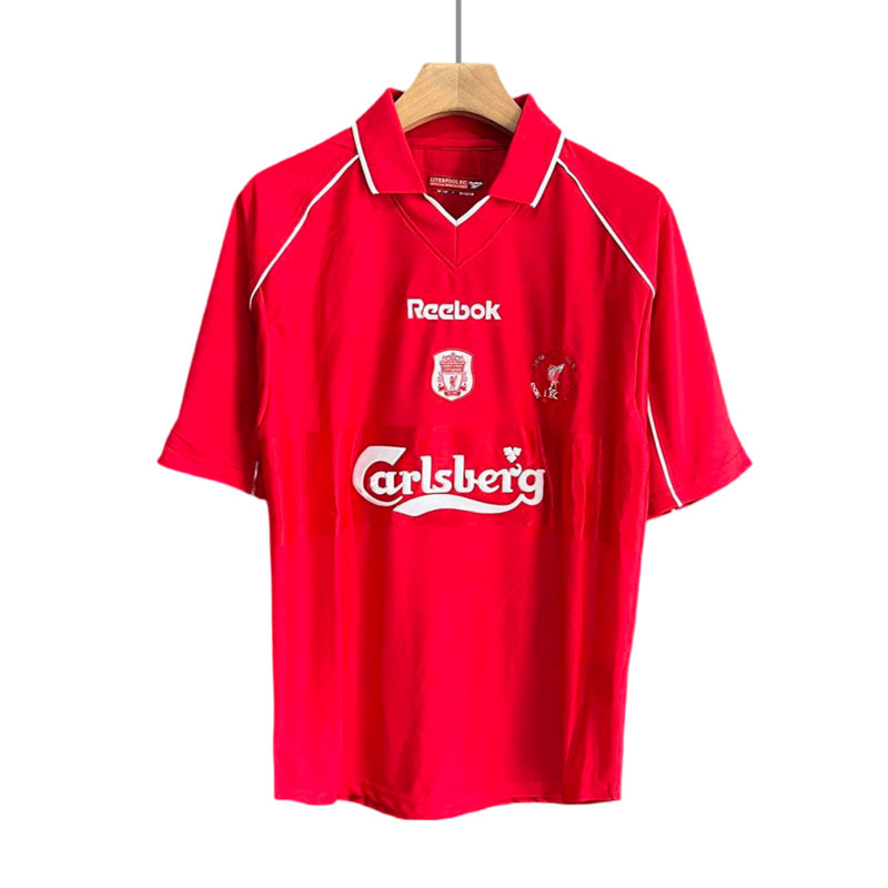 Classic Retro Vintage Liverpool FC Hjemmedrakt 2000-01 Herre Kortermet