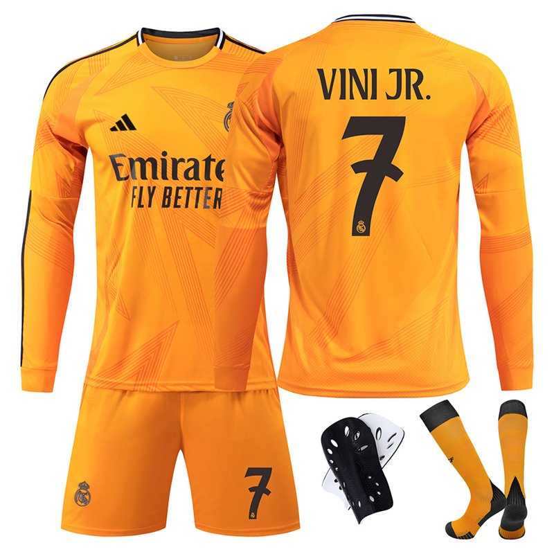 Real Madrid Vini Jr. #7 Bortedrakt 2024/25 Langermet - Nye kolleksjoner online