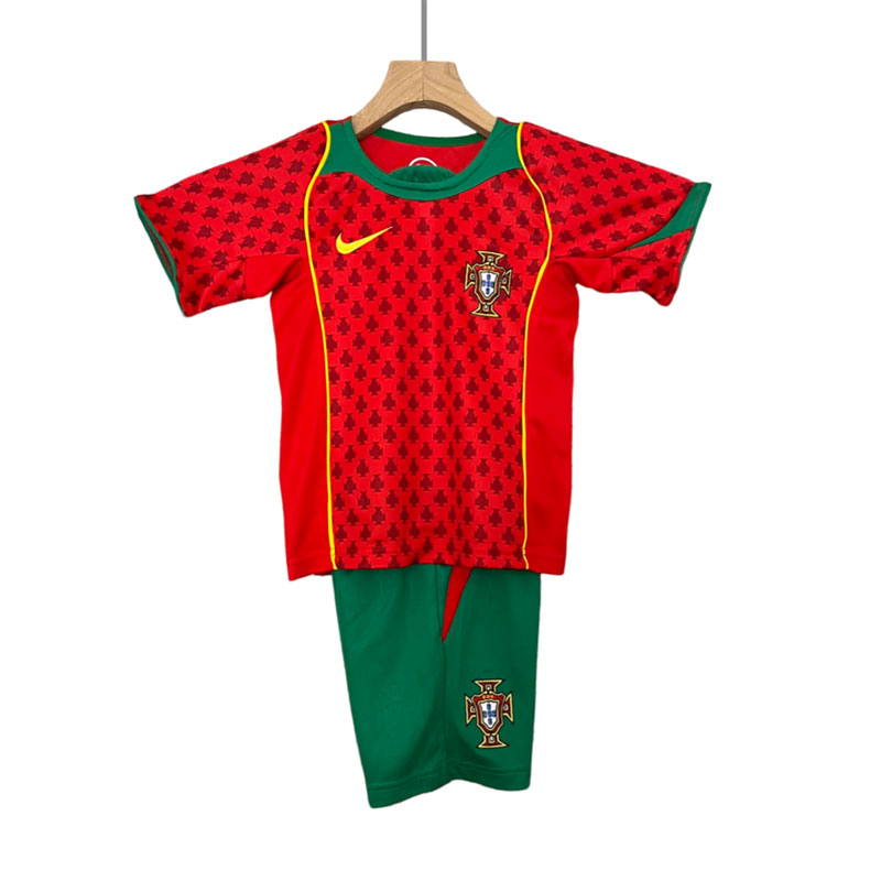 Fotballdrakter Barn Portugal Hjemmedrakt Vintage drakt EURO 2004