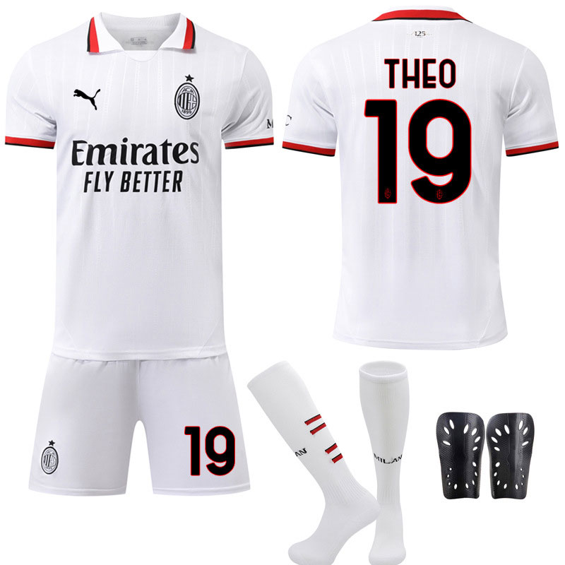 Fotballdrakter THEO 19 AC Milan Bortedrakt 2024-2025