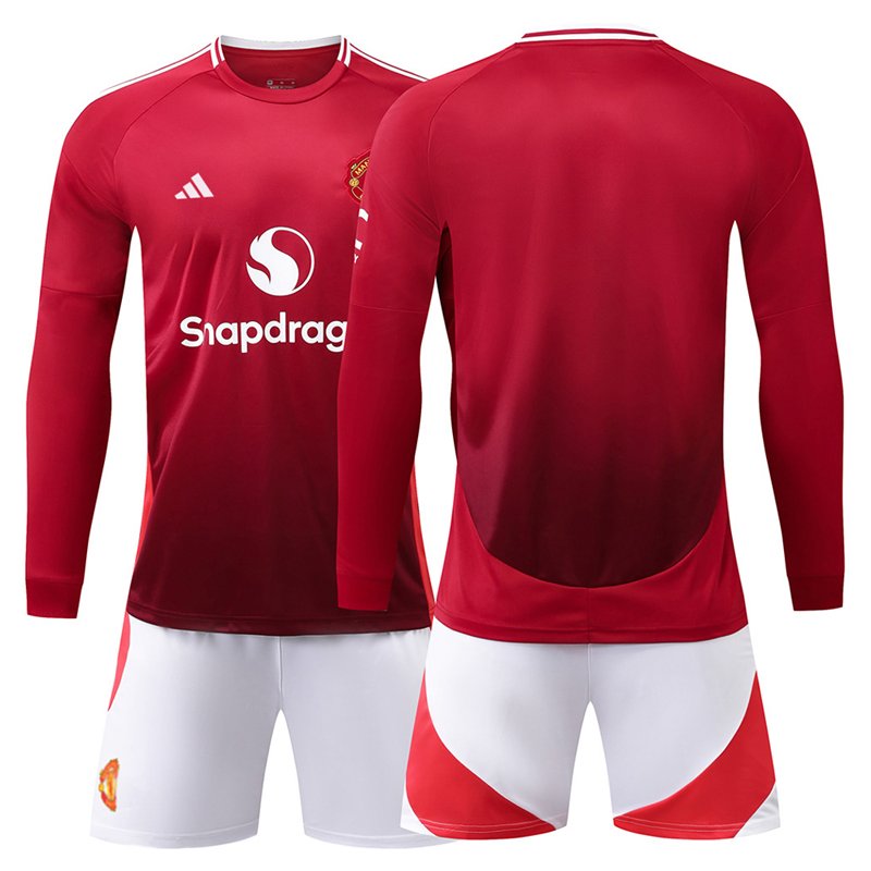 Man Utd Hjemmedrakt 2024/25 Langermet med shorts