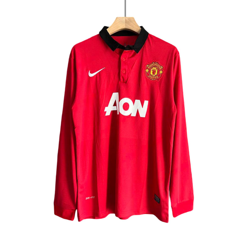 Manchester United Hjemmedrakt 2013/14 Retro Langermet