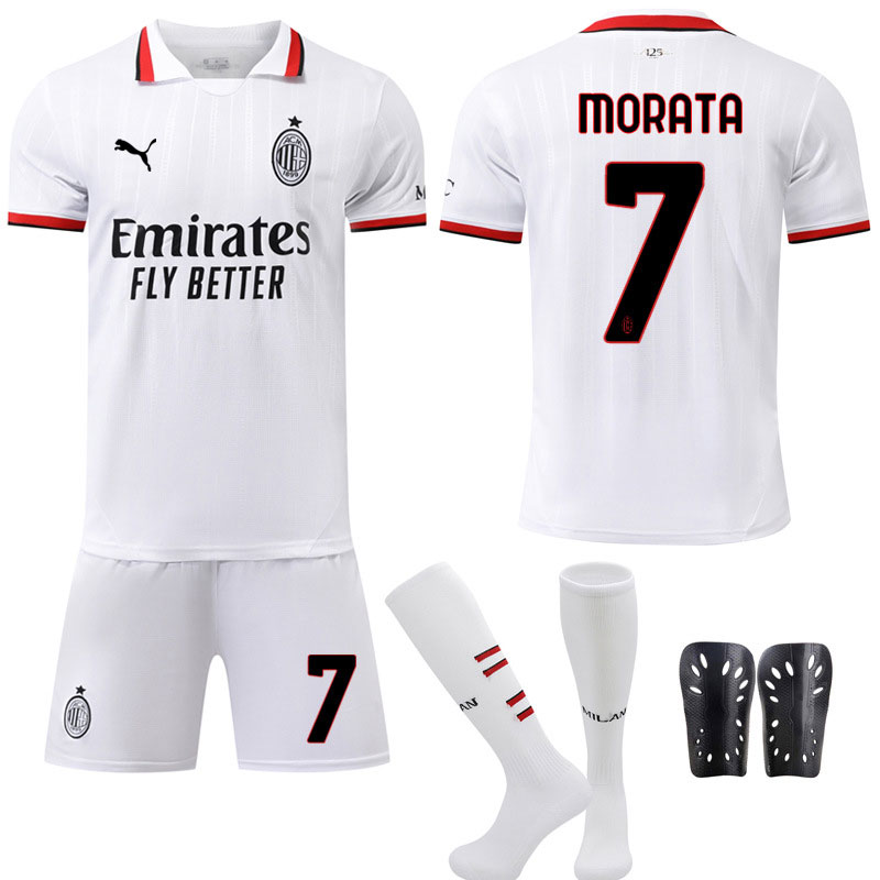 Morata 7 AC Milan Bortedrakt Herrer 2024/2025 - med Bukse