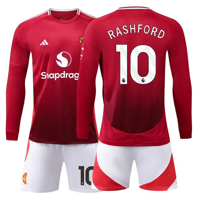 Rashford 10 Manchester United FC Langermet Hjemmedrakt 2024/25