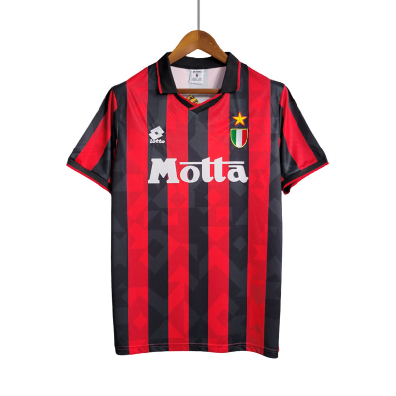 Retro 1993/94 AC Milan Hjemme Fotballdrakt