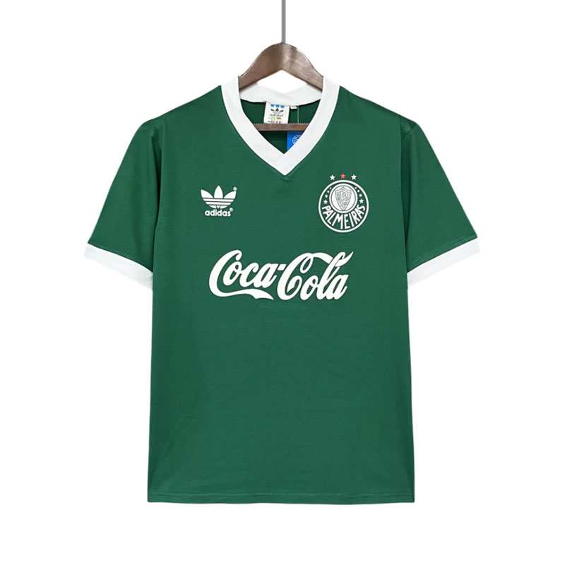 Brasileiro Série A Palmeiras Hjemmedrakt 1989 Retro Kortermet