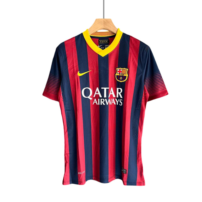 FC Barcelona drakt Retro Hjemmetrøye Kortermet 2013/14