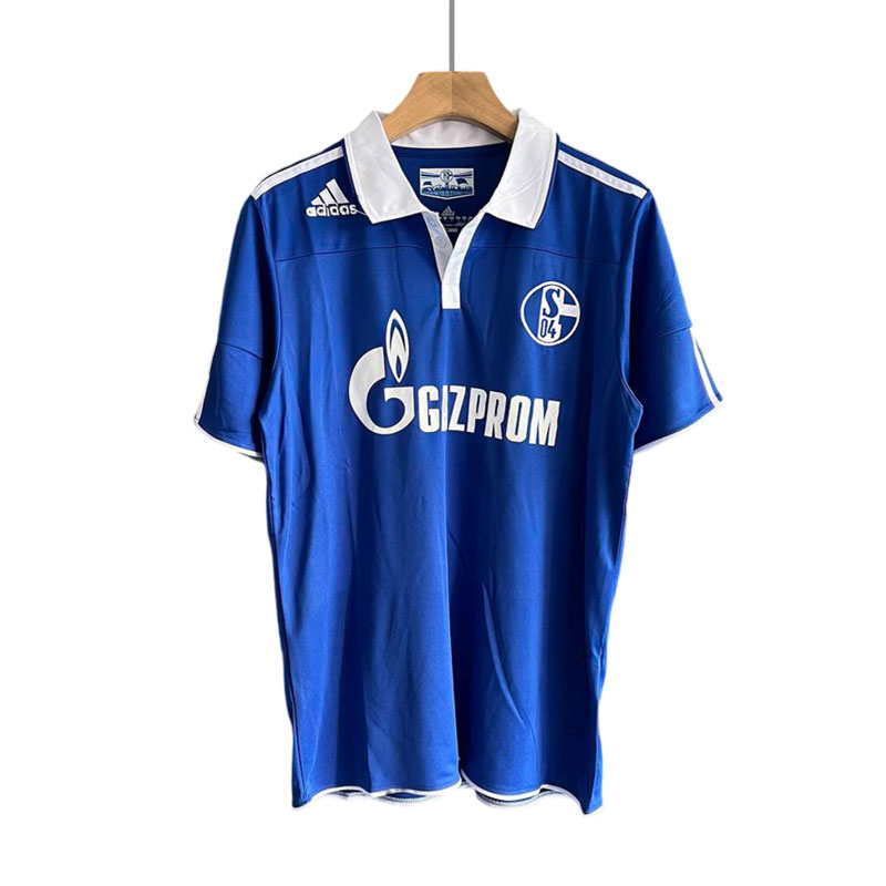 FC Schalke 04 Hjemmedrakt Retro 2010/11 Blå Kortermet