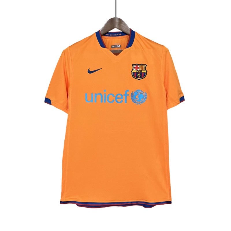 Fotballdrakter FC Barcelona Bortedrakt Retro 2006/07 Oransje Kortermet