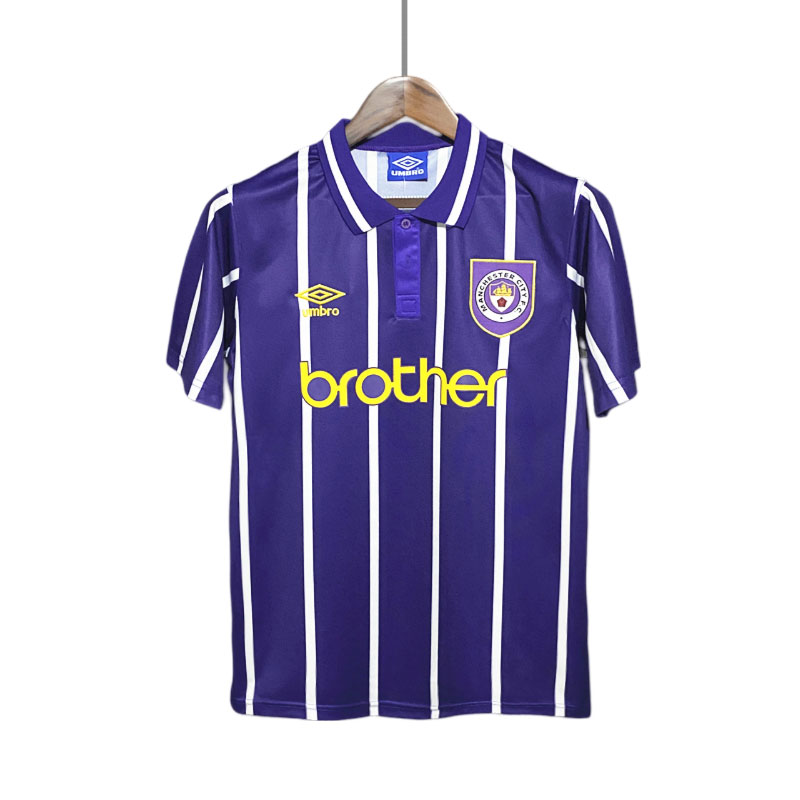 Fotballdrakter Manchester City Bortedrakt Retro 1993/94