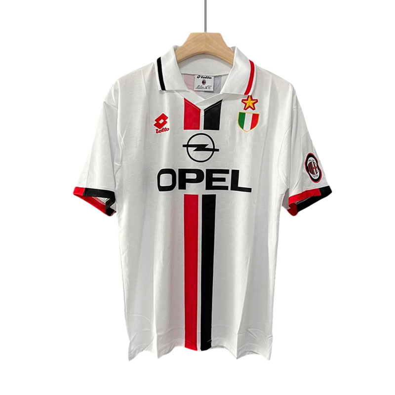 Retro fotballdrakter AC Milan Bortedrakt fra 95-96 sesongen