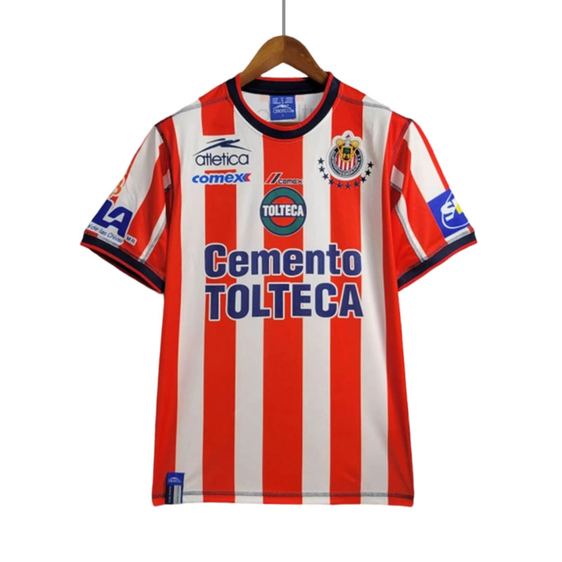 2002-03 Chivas Guadalajara Hjemmedrakt Retro Kortermet