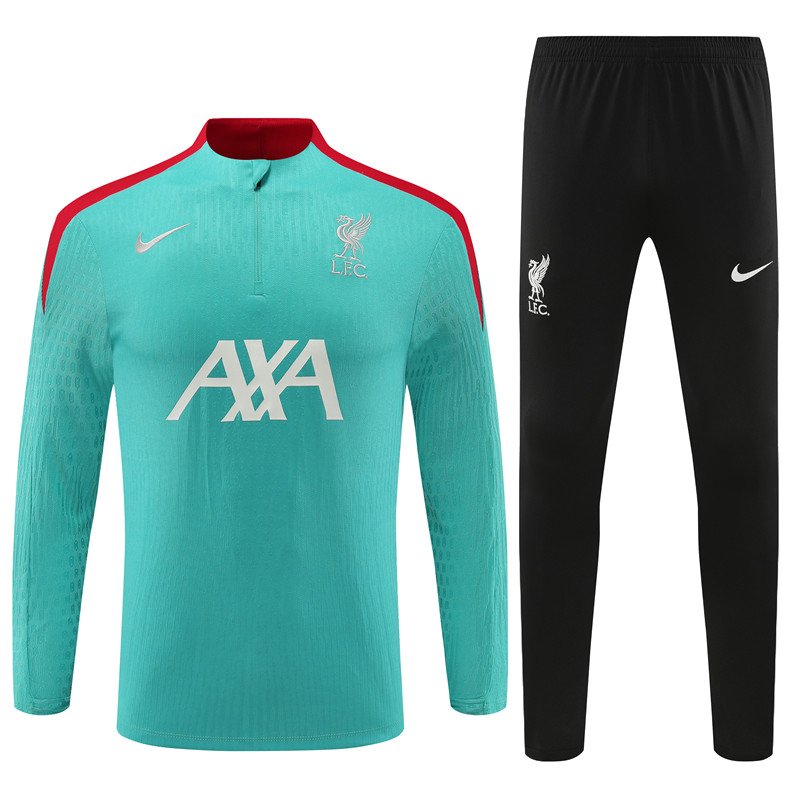 Liverpool FC Treningsgenser suit 2024/25 Mint grønn + Bukser Sett