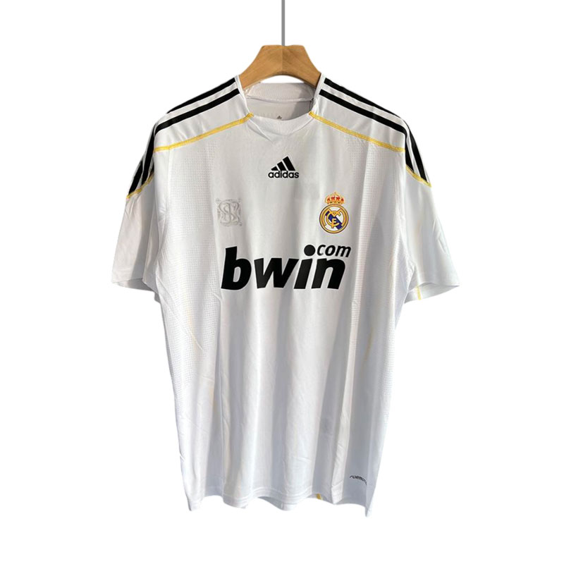 Real Madrid drakt 2009-10 Retro Hjemmetrøye Kort erm