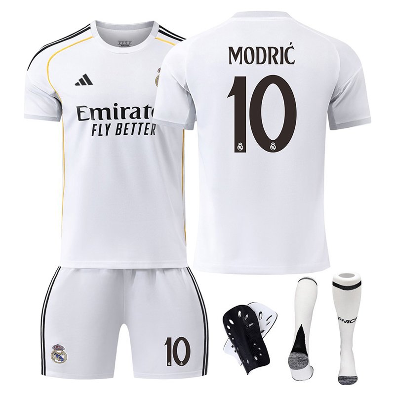 Modrić #10 Real Madrid Home 2025/26 Hjemme fotballsett barn - La Liga