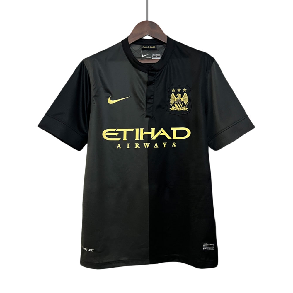 Retro fotballdrakt Manchester City bortedrakt 2013-14