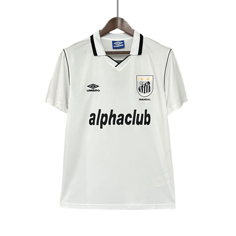 Santos FC Hjemmedrakt Herre 2001 Retro Kortermet