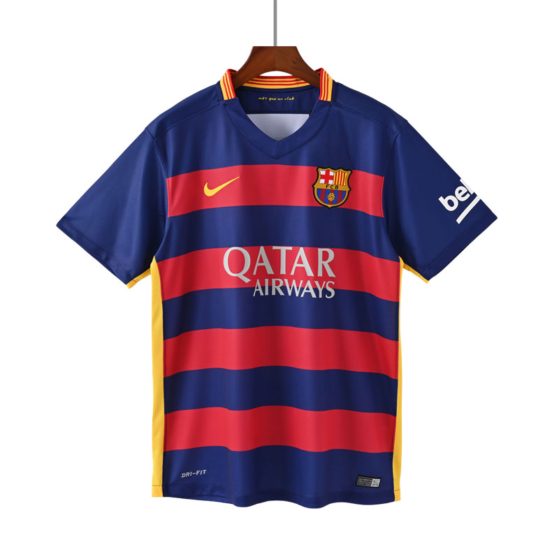 2015-16 Retro Hjemmedrakt FC Barcelona Herre Kortermet Fotballdrakt