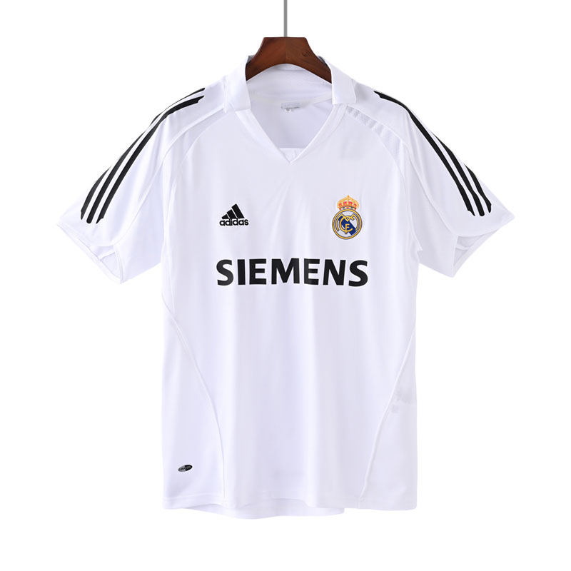 Retro Hjemmedrakt Real Madrid 2005-06 Fotballdrakter Hvit Kortermet Herre